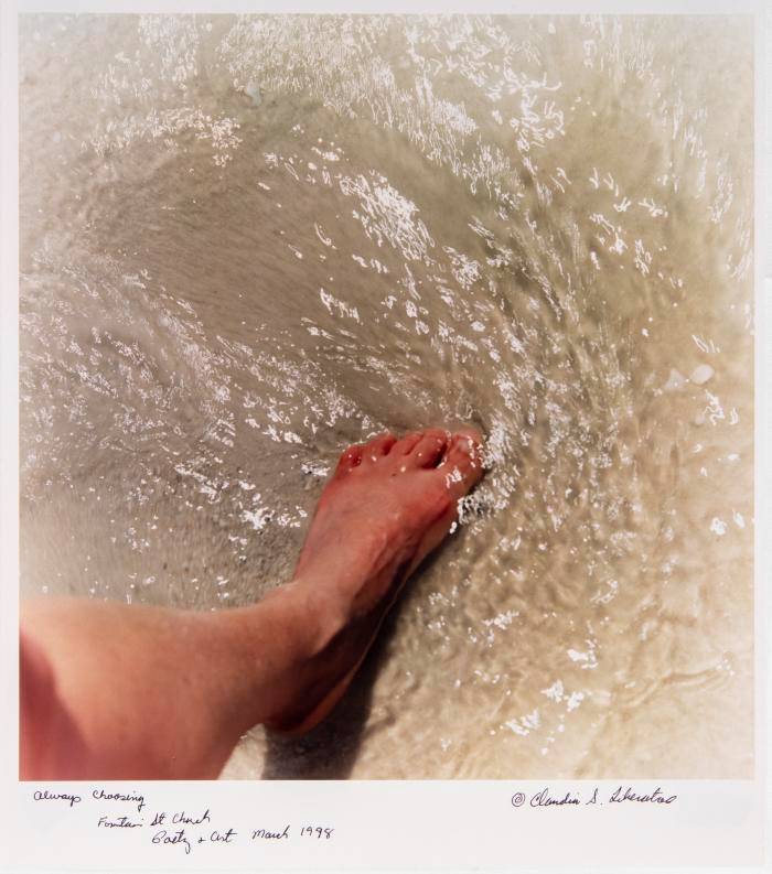 Claudia Liberatore photograph of foot in water